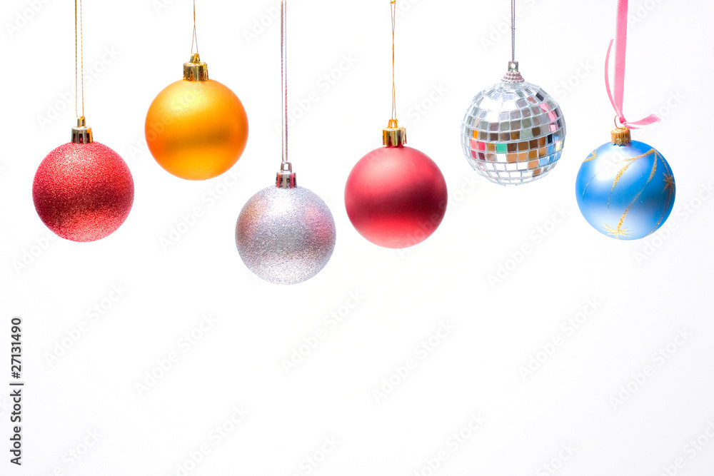 New year decoration on background New year decoration on background