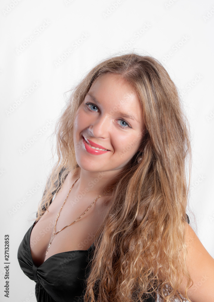 Fototapeta premium The girl with blue eyes