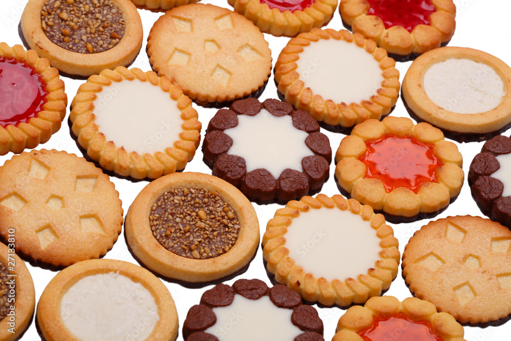 Background of biscuits Background of biscuits