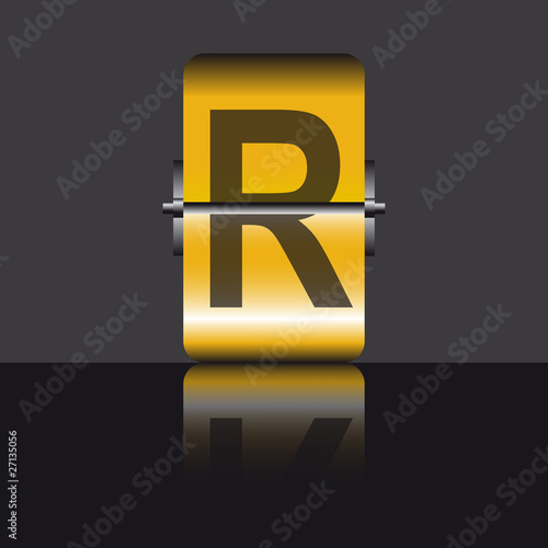letra R panel