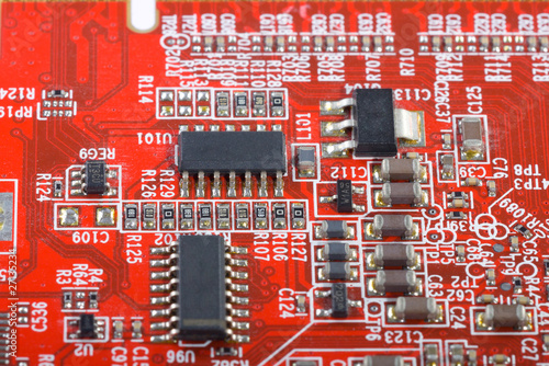 Detail of the circuit board