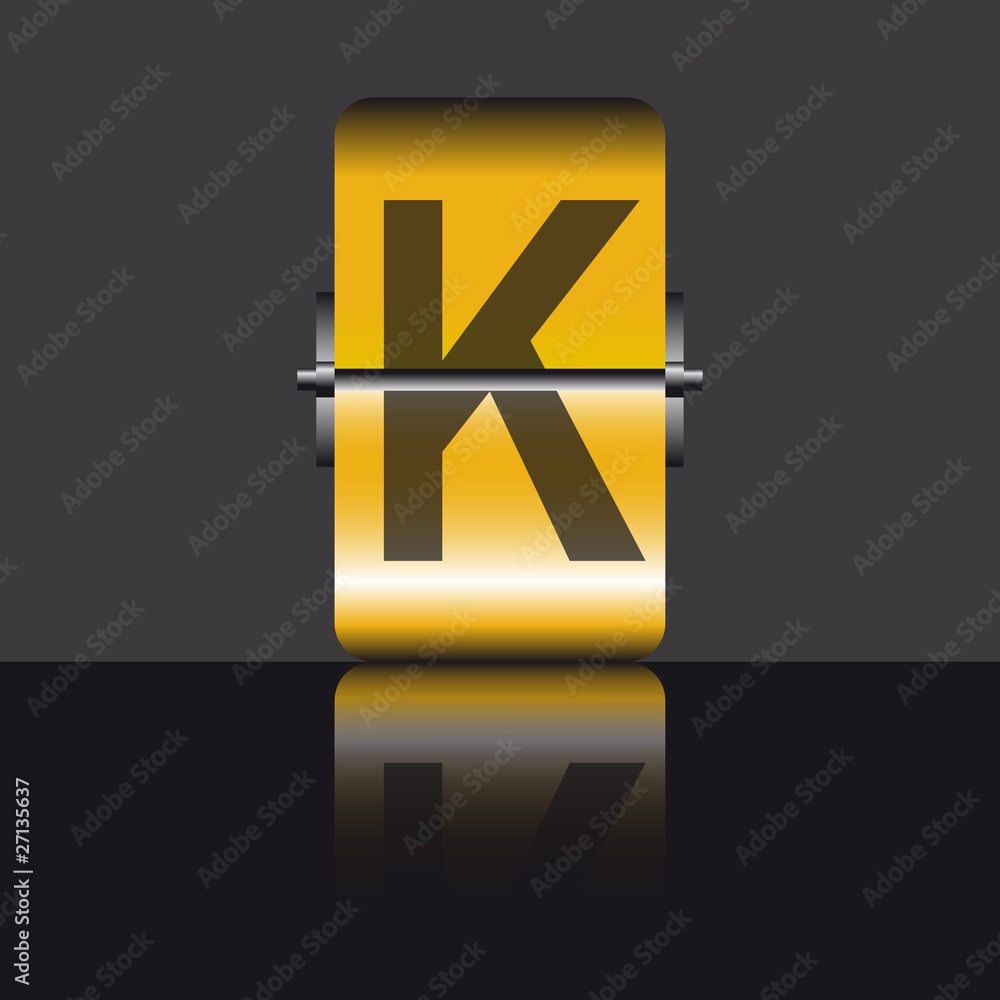 letra K panel Stock Vector Adobe Stock