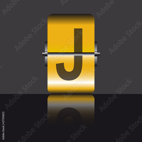 Letra J panel