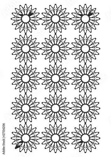 Repeating abstract tile patterns