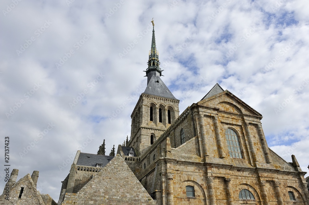Clocher de l'abbaye du Mont-Saint-Michel Clocher de l'abbaye du Mont-Saint-Michel