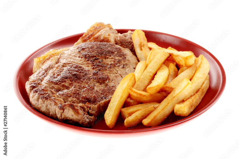 Sirloin Steak and Chips Sirloin Steak and Chips