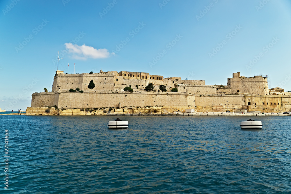 Grand harbour bastions. Valetta. Malta