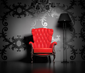 Acrylglasbilder Rot, Schwarz, Weiß vintage interior  © Victor zastol'skiy