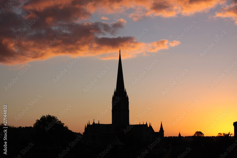 Obraz premium Cathedral Sunset