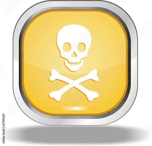 bouton tête de mort