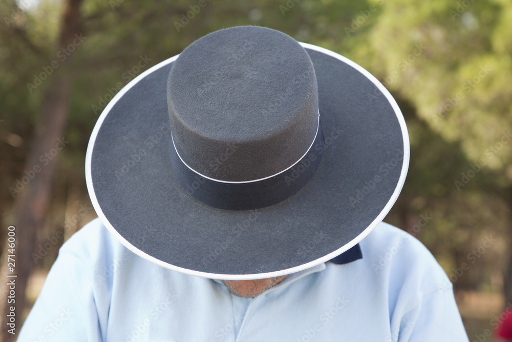 hombre con sombrero cordobés Stock Photo | Adobe Stock