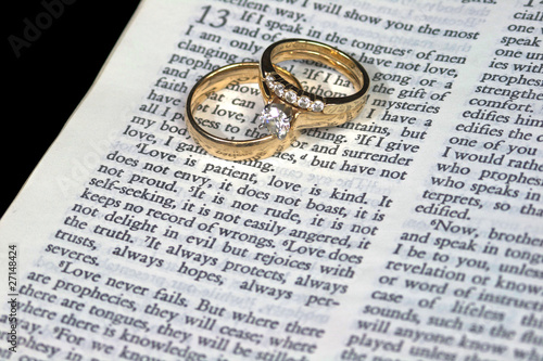 Love is Patient Bible Verse with Rings