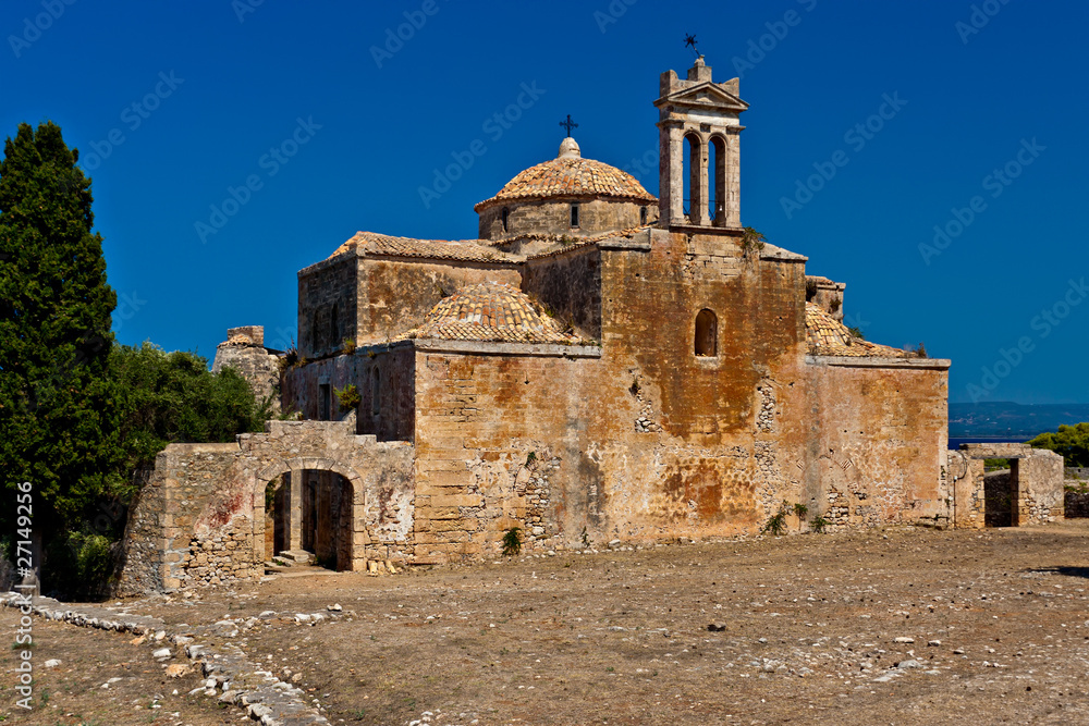 The Gothic church of the castle of Pylos, Greece