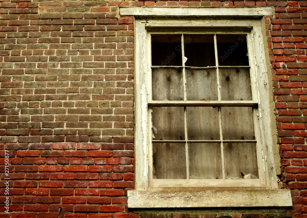 Window on a abandoned building