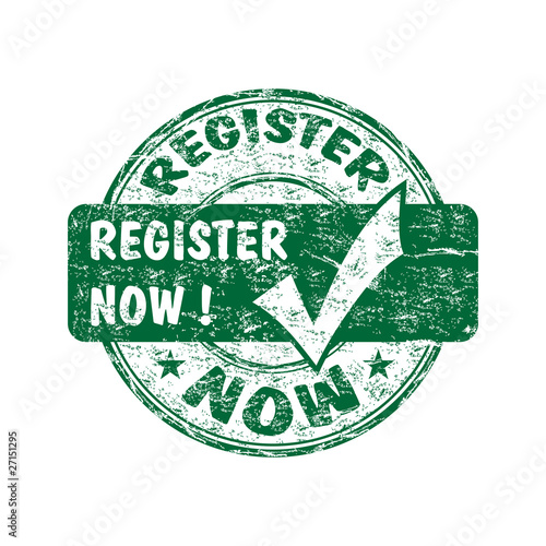 Register now stamp
