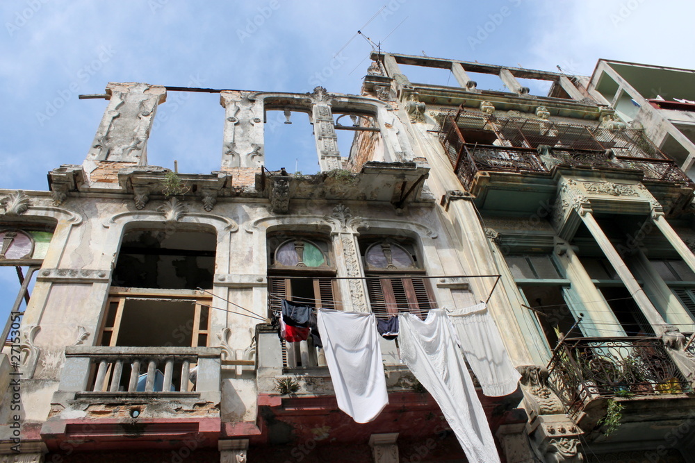Immeuble en ruine à La Havane