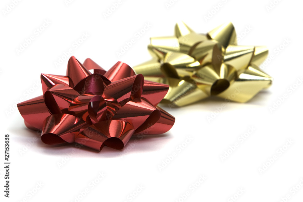 Red and gold bows Red and gold bows