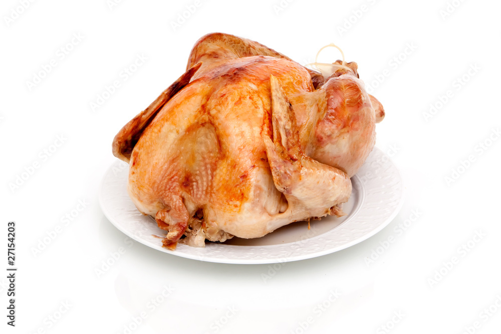 Whole turkey on white background Whole turkey on white background