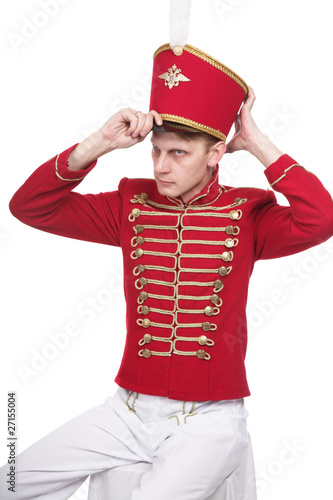 The soldier in the ancient form