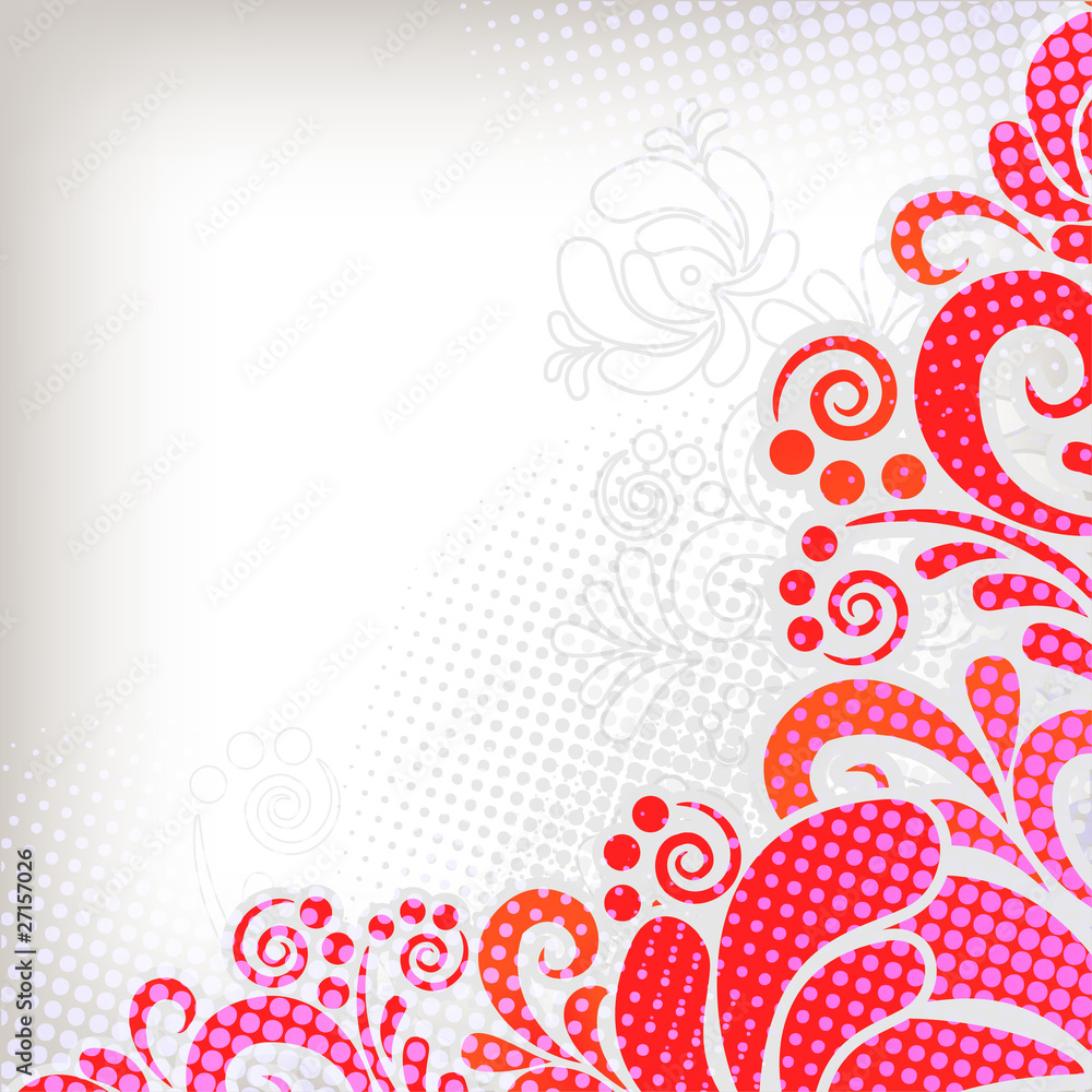 Soft floral vector background in classic style Soft floral vector background in classic style