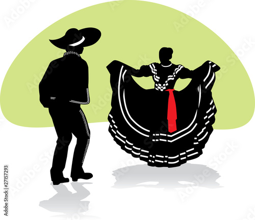 Mexican Folkloric dance couple