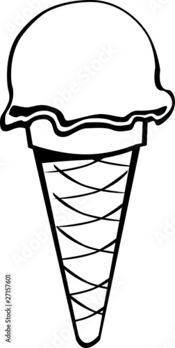 Black and white icecream