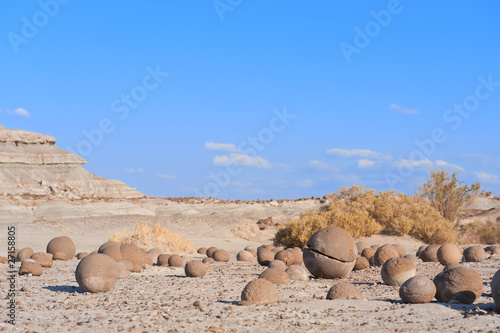 Stone desert in Ischigualasto, Argentina.