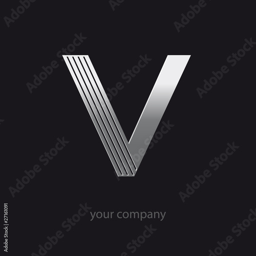 logo entreprise, lettre v