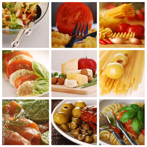 Kuchnia włoska - kolaż