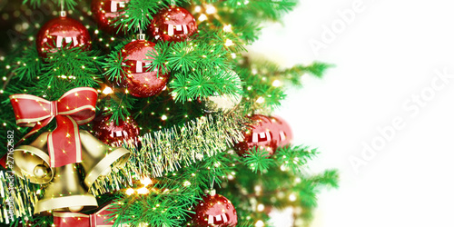 Christmas Tree On White Background