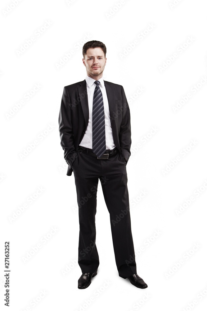 portrait of a young businessman standing portrait of a young businessman standing