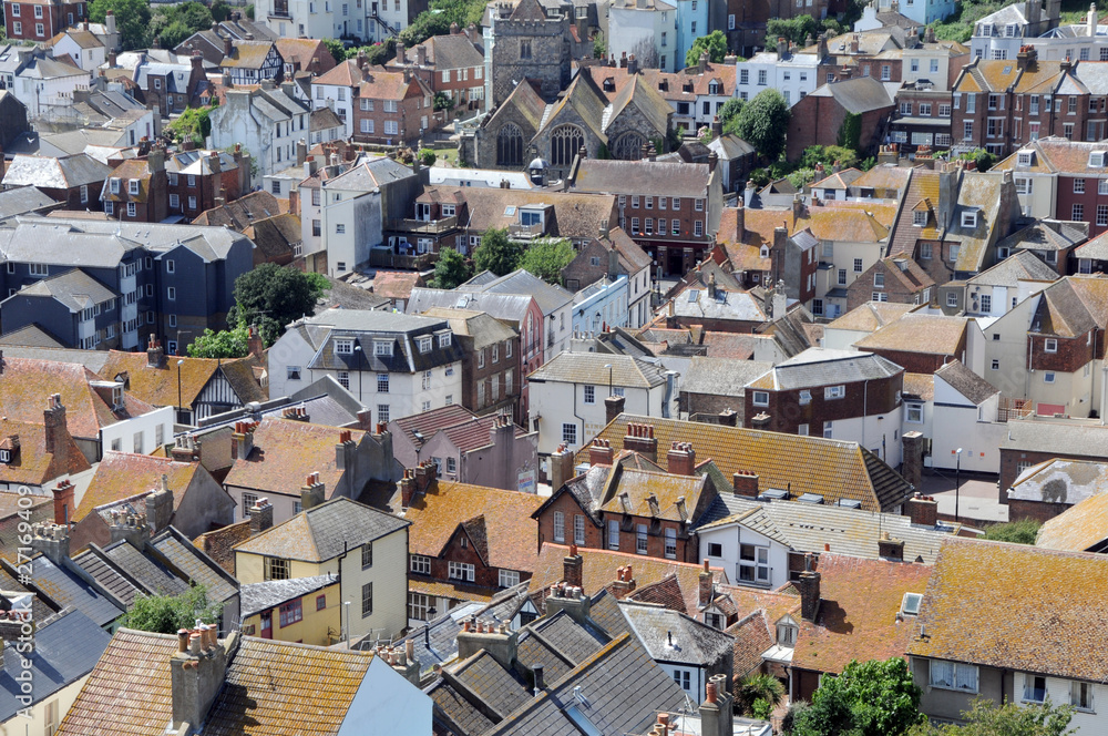 View over Hastings from East Hill