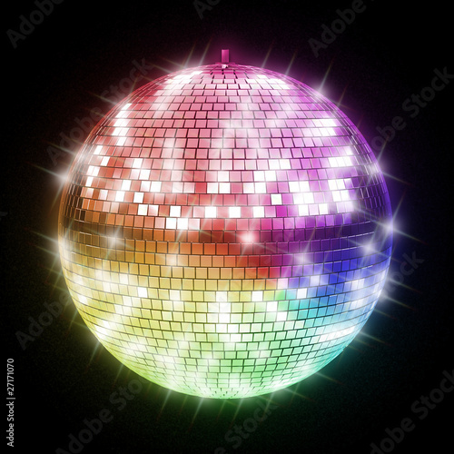colorful disco ball