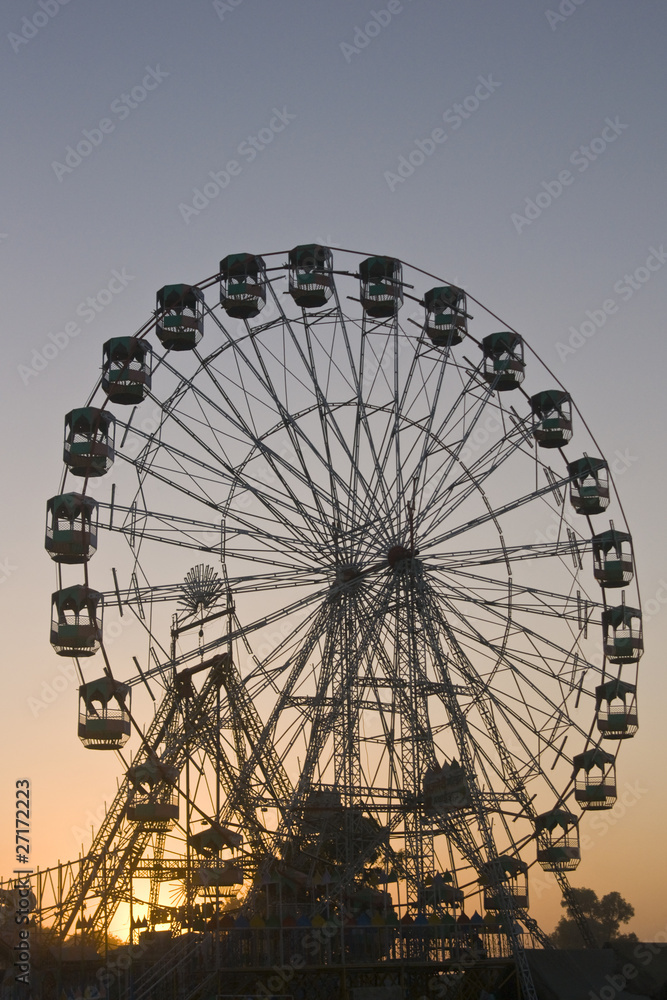 Ferris Wheel at the Pushkar Fair in Rajasthan, India