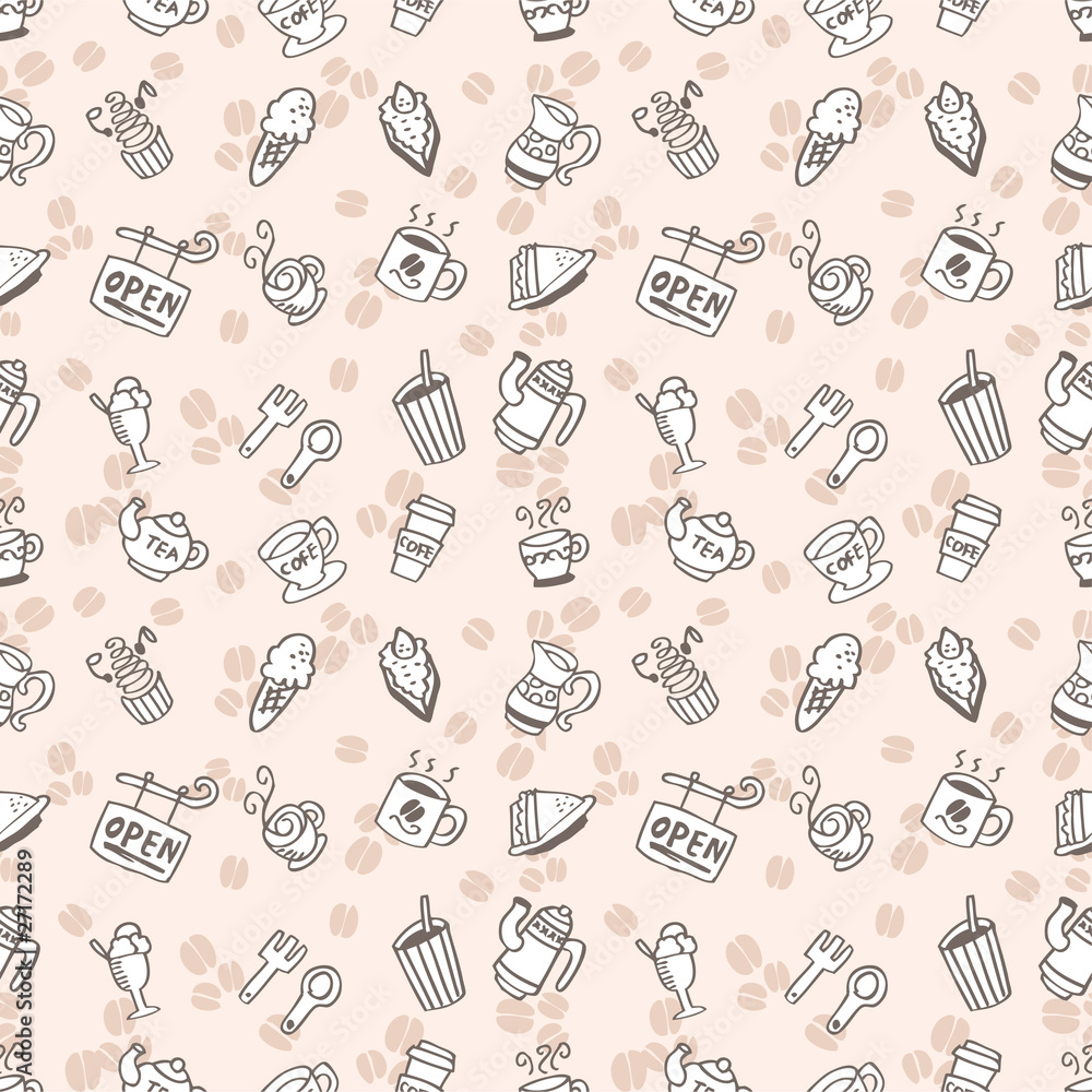 seamless coffee pattern seamless coffee pattern