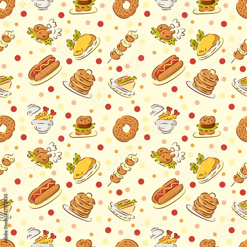 seamless food pattern