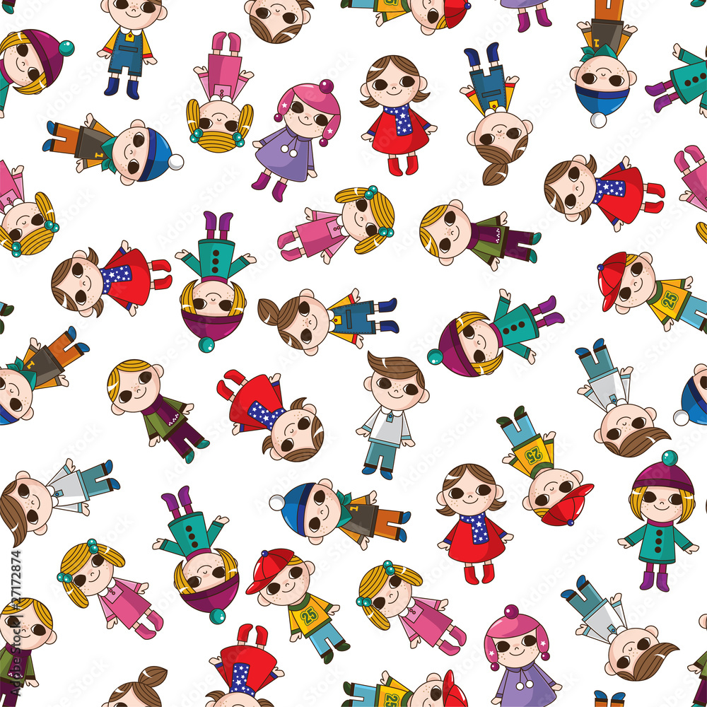 seamless cute cartoon pattern seamless cute cartoon pattern