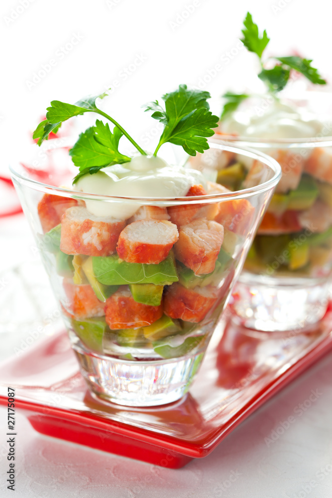 Crab salad with avocado Crab salad with avocado