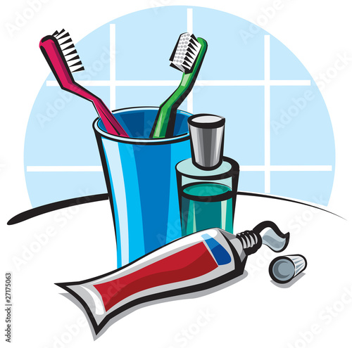 toothbrushes and toothpaste