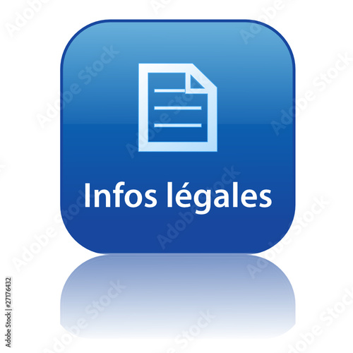 Bouton "INFOS LEGALES" (conditions générales mentions légales)