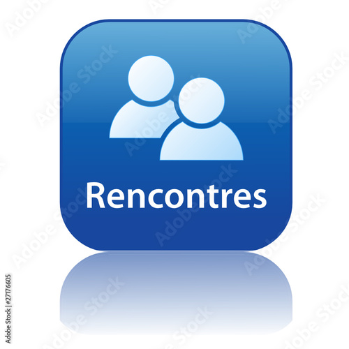 Bouton Web RENCONTRES (célibataires amour agence matrimoniale)