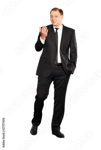 Businessman walking