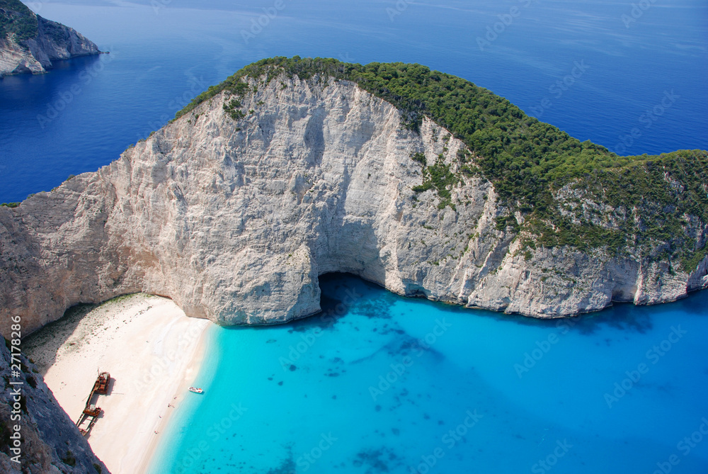 Fototapeta premium Blue Bay, Navaggio na Zakynthos