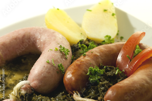 Grünkohl mit Bregenwurst photo