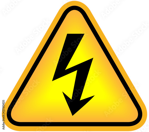 High voltage sign