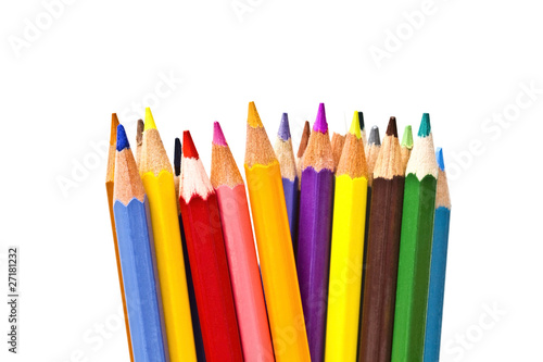 colorful pencils on focus