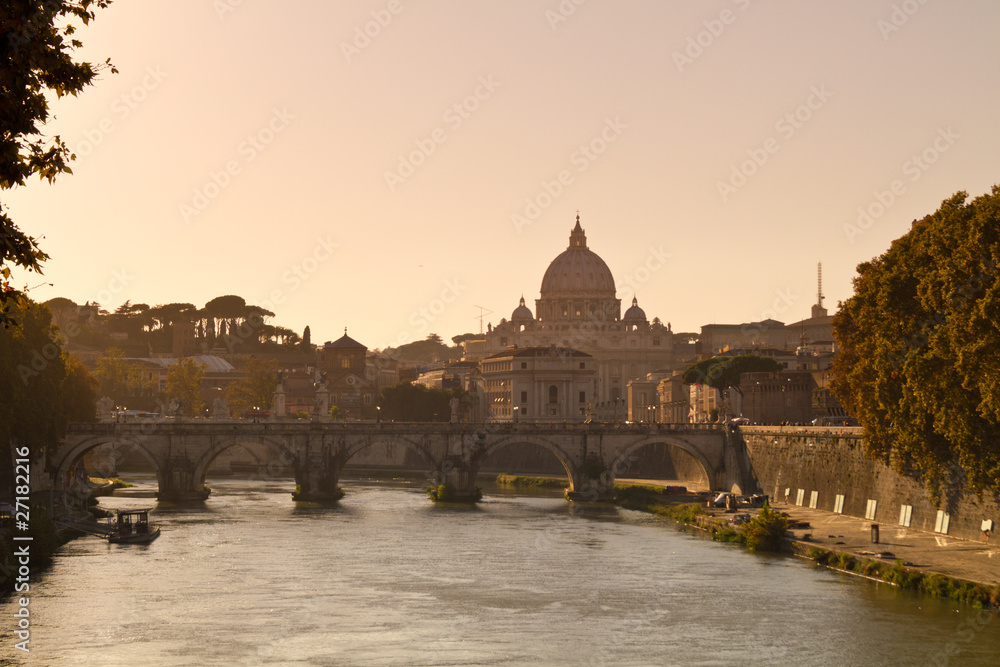 Tiber in Rom, Italien