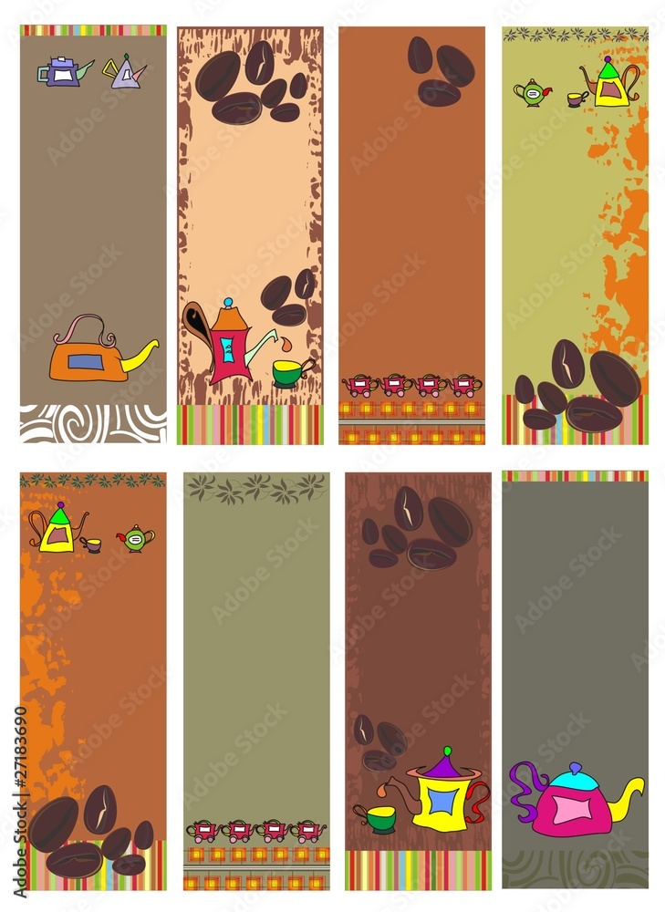 Obraz premium Coffee and Tea Banners