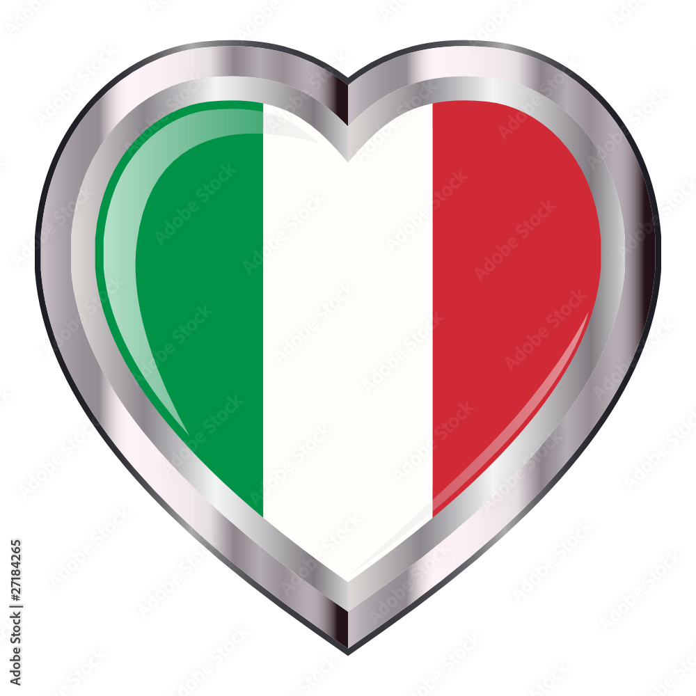Herz Italien - Button Herz Italien - Button