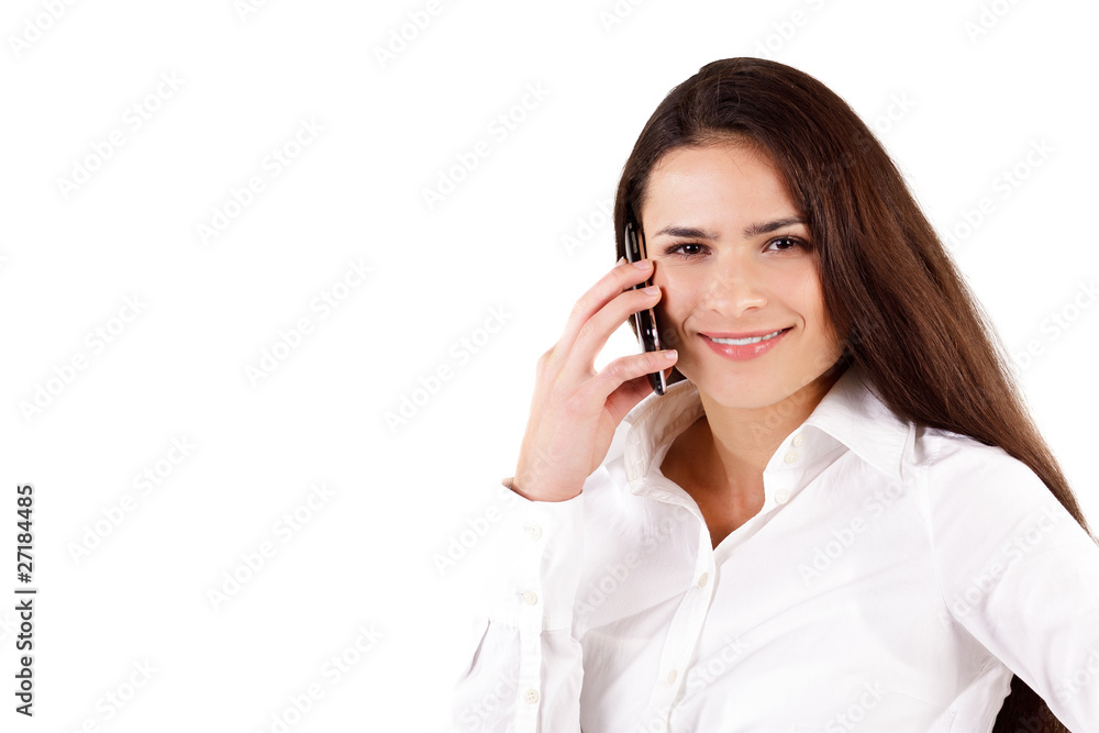 hübsche attraktive junge frau beim telefonieren hübsche attraktive junge frau beim telefonieren
